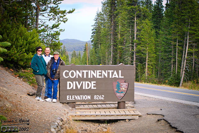 The intrepid travelers crossing the Continental Divide